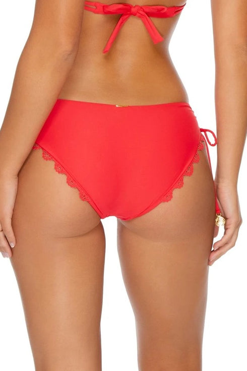 Luli Fama Noches De Sevilla Reversible Lace Trim Drawstring Side Full Bottom